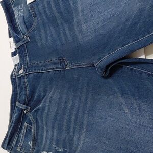 TIME and TRU Women's Boyfriend Crop Slim Mid Rise  Blue Jeans Size 20